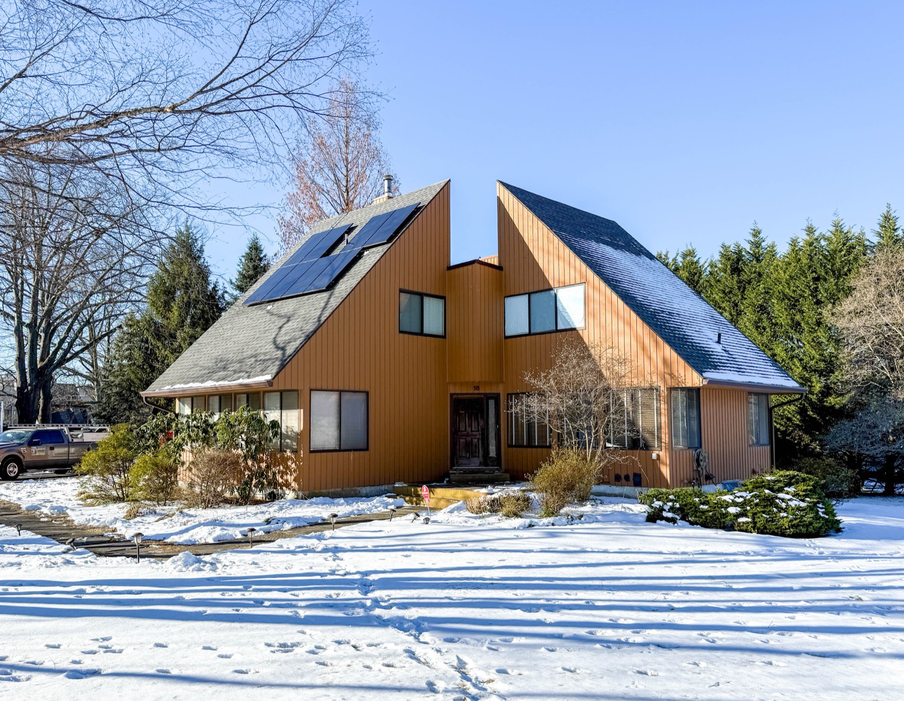 Existing home exterior before Accoya cladding renovation